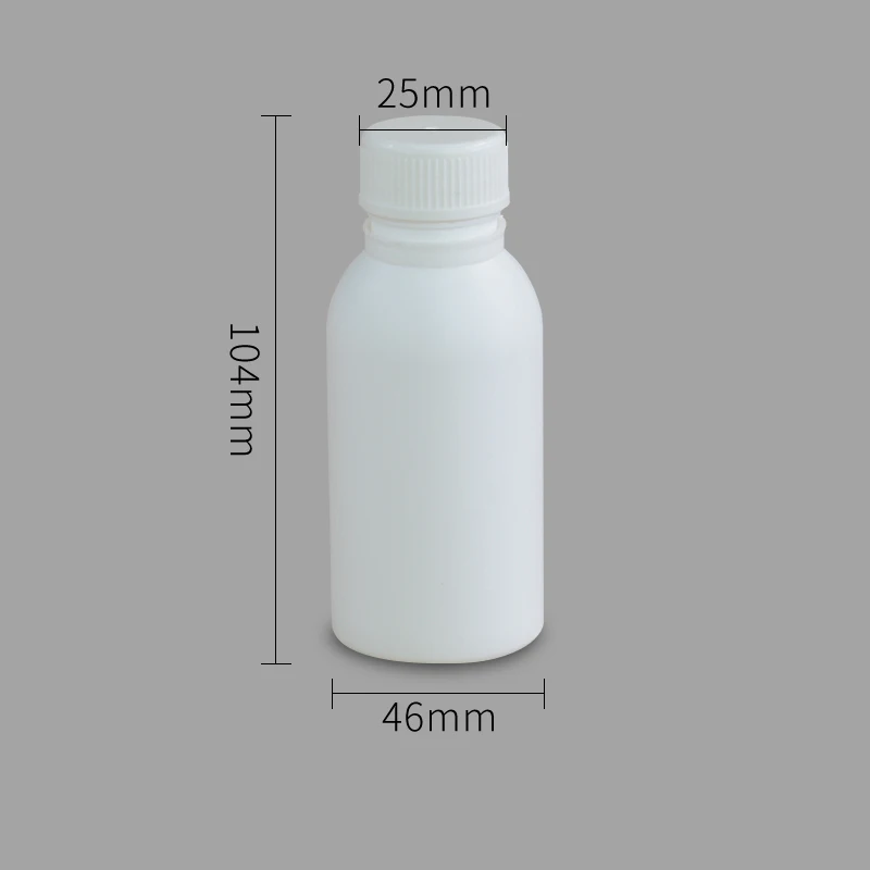 100ml white Пищевая пустая косметическая бутылка герметичный контейнер для шампуня, лосьона, жидкости, пополняемая пластиковая бутыль - Цвет: 100ml white