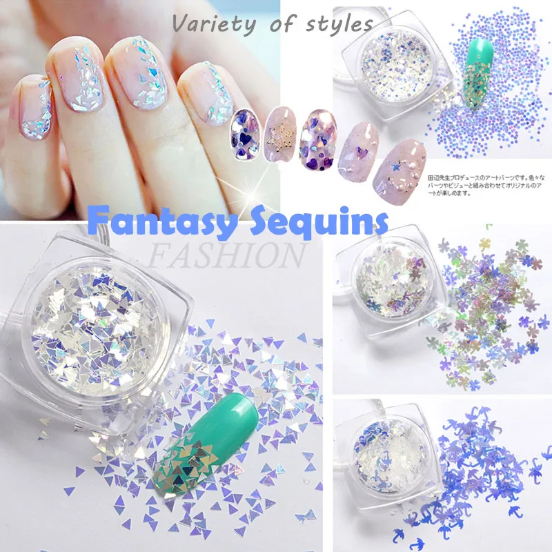 2g ультратонкий лазер для ногтей с синими блестками искусство яркие блестящие