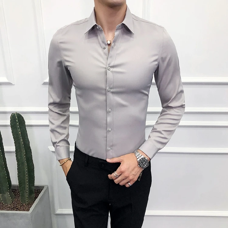 Рубашки черные мужские синие рубашки свадебное платье повседневные модные Camisa Azul Формальные Blusao Masculina