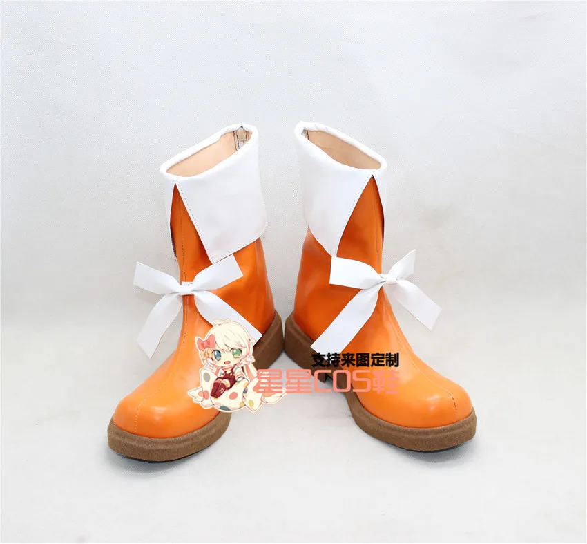 Отлично! Апельсиновые сапоги для косплея Love Live Sunny Day Song Hoshizora Rin X002|love live cosplay