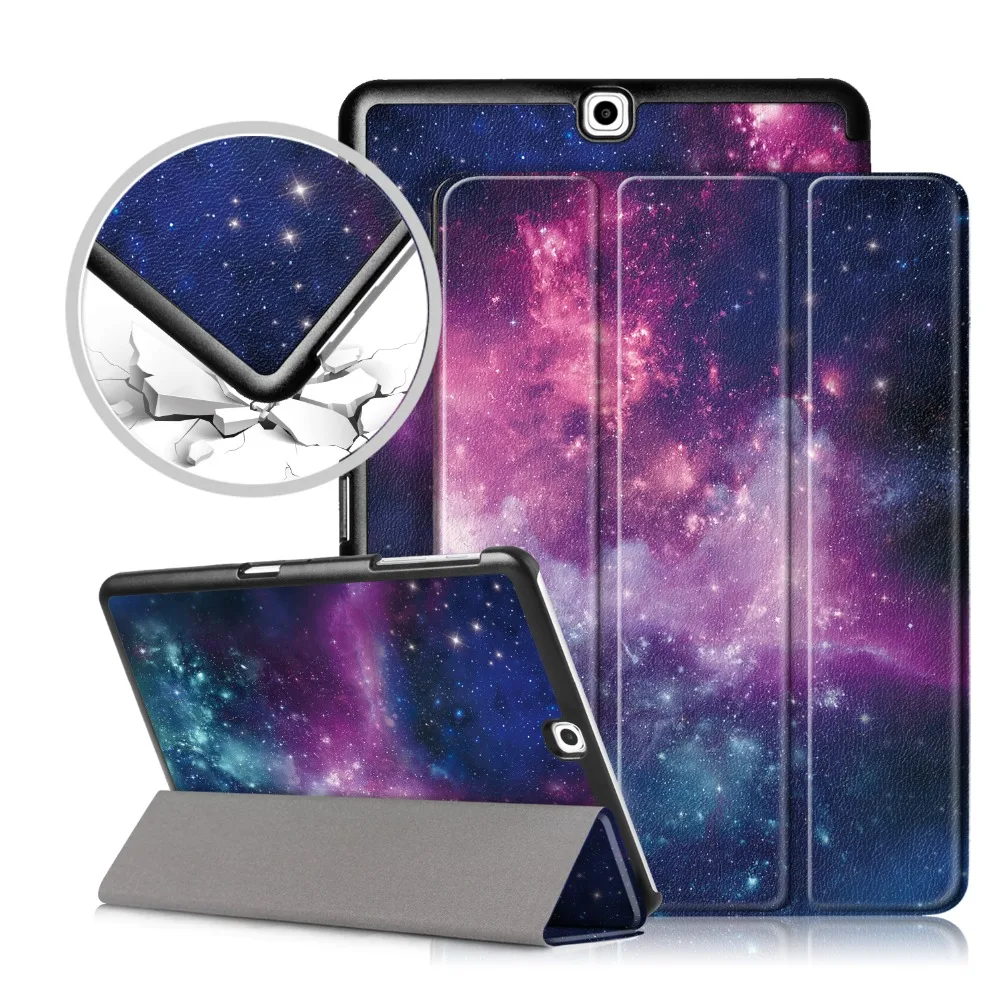 Из искусственной кожи чехол для samsung Galaxy Tab S2 9 7 складной КРЫШКА ДЛЯ SM T815 T810 T813 T819