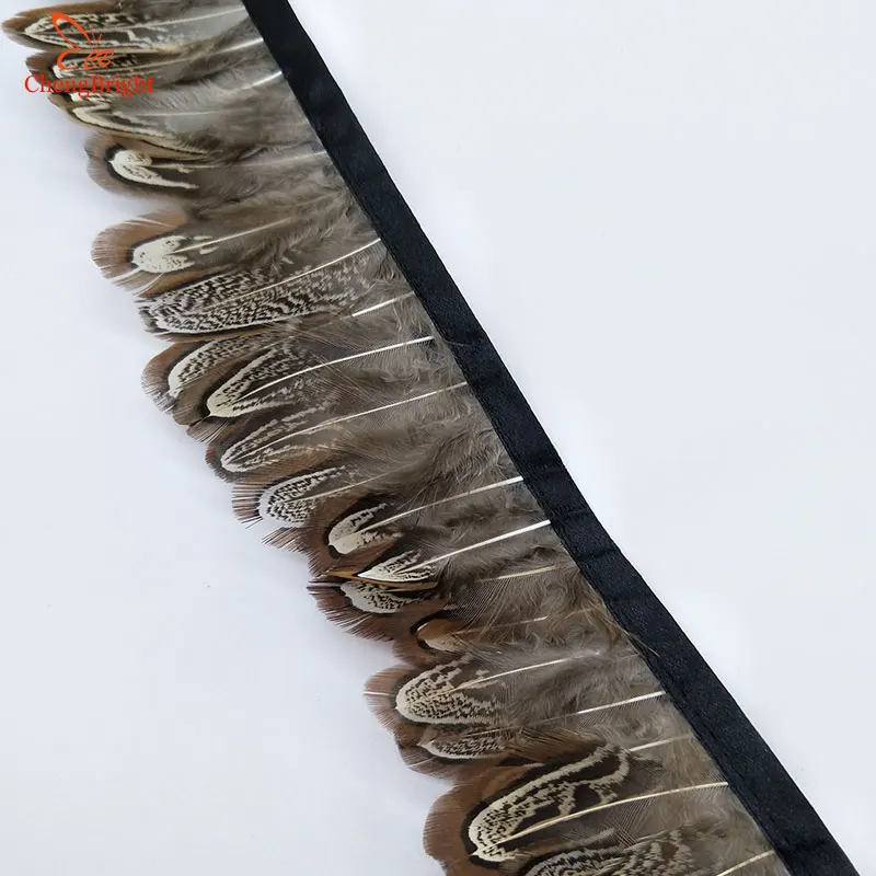 CHENGVRIGHT тканевый пояс с перьями и бахромой 4 8 см 10 ярдов/партия|feather trim|pheasant featherfeather