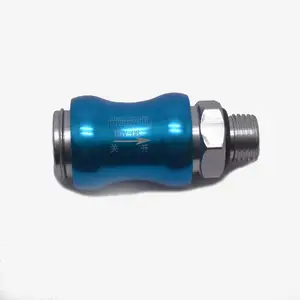 Пневматический клапан с ручным управлением потоком для газовых труб, машин, воздушного компрессора, HSV-08, 14, скользящий переключатель, ручной нажимной клапан