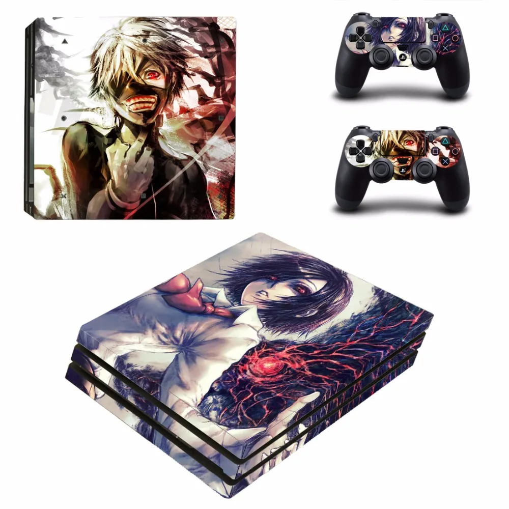 Аниме Tokyo Ghoul PS4 Pro кожи наклейки для Sony PlayStation 4 консоли и 2 контроллеры стикеры