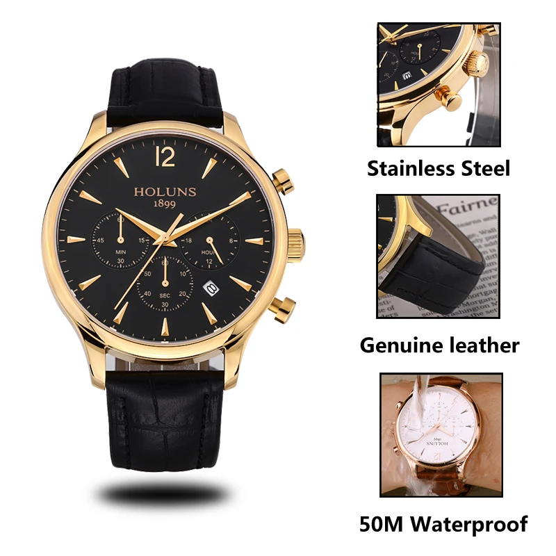 Часы наручные мужские с хронографом креативные Роскошные Брендовые спортивные