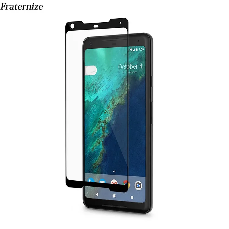 Полное покрытие закаленное стекло для Google Pixel 2 защита экрана размера XL защитная