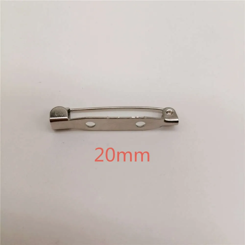 20mm 500-10000 шт. Брошь база задняя панель держатель значка безопасный замок брошь булавки DIY ювелирных изделий Аксессуары для изготовления ювелирных изделий принадлежности - Цвет: 20mm