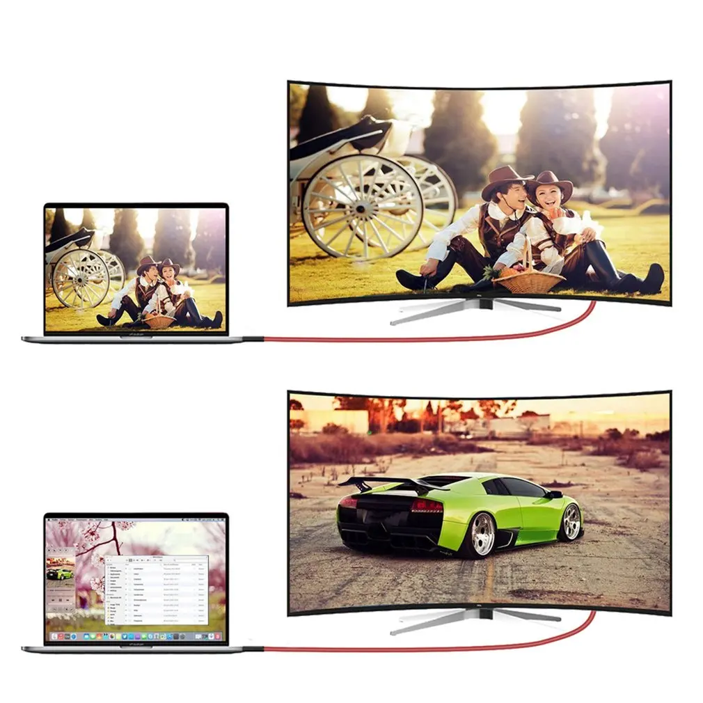 Кабель для видеосъемки type-C на HDMI с поддержкой 4 К подключения и воспроизведения