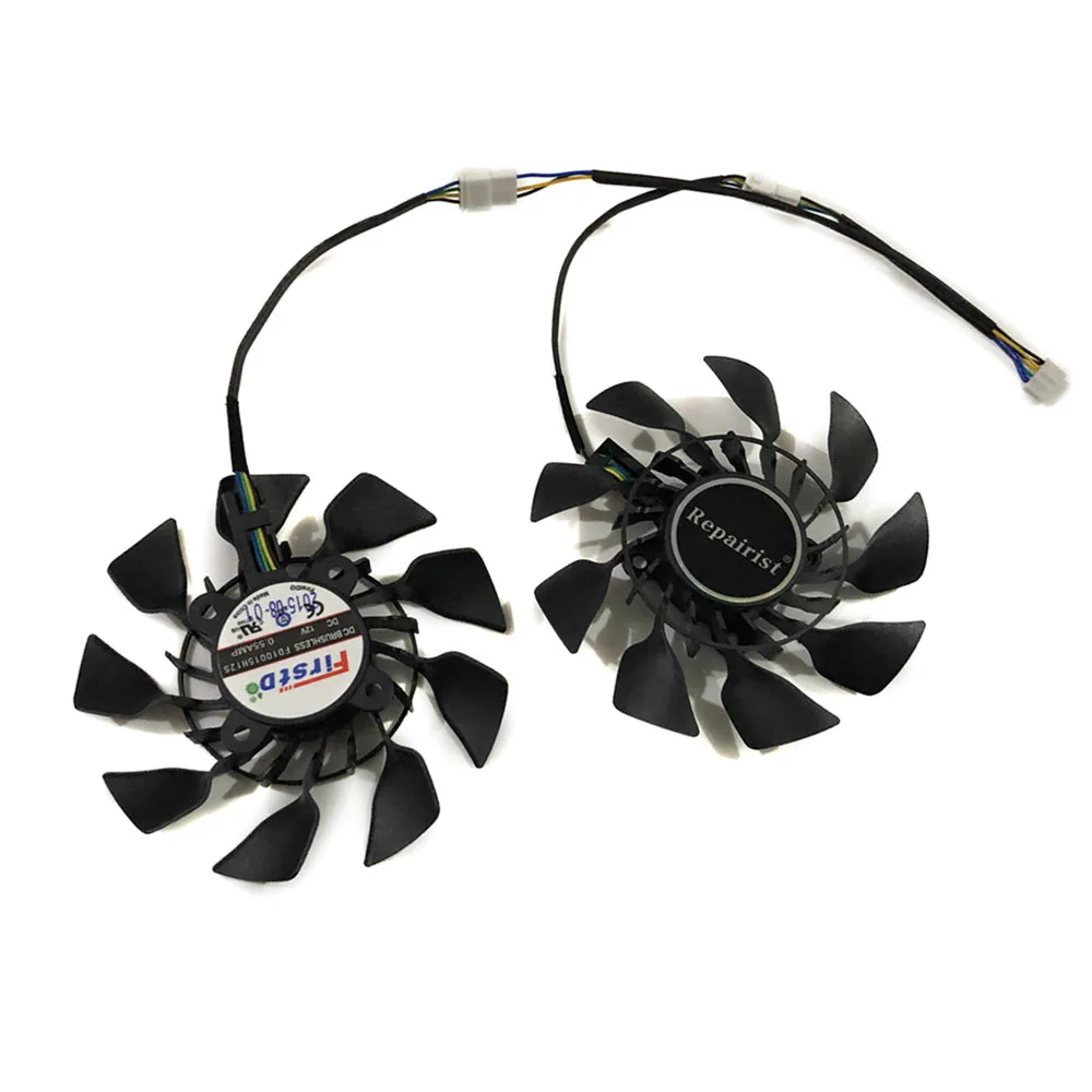 2 шт. T129215BM RX580/570/470 видеокарты вентилятор для ASUS DUAL RX580 4G/8g ROG Strix RX570 RX 470 OC видео