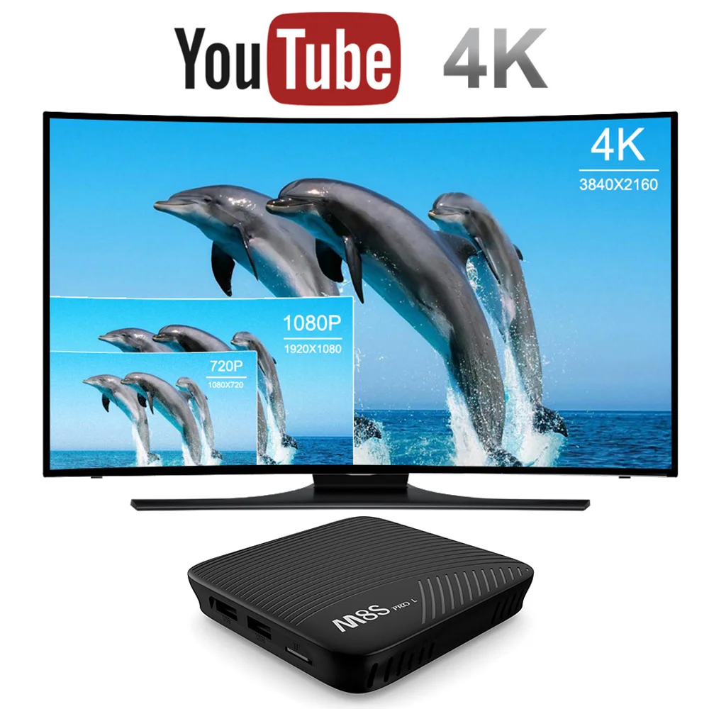 Mecool M8S PRO L 2 шт./лот Smart Android 7 1 ТВ-приставка S912 Восьмиядерный 3 ГБ/16 ГБ UHD 4K мини-ПК |