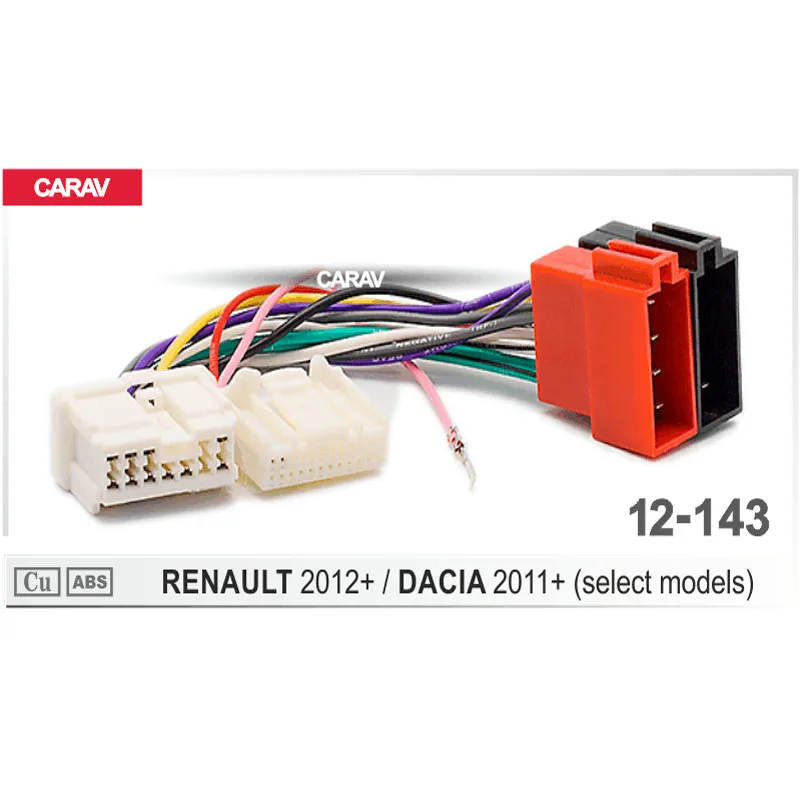 CARAV 12 143 ISO адаптер жгута проводов для радиоприемника RENAULT 2012 + (выбранные модели)