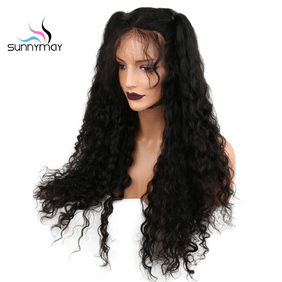 Sunnymay 13x4 парики из человеческих волос на фронте шнурка 130% предварительно