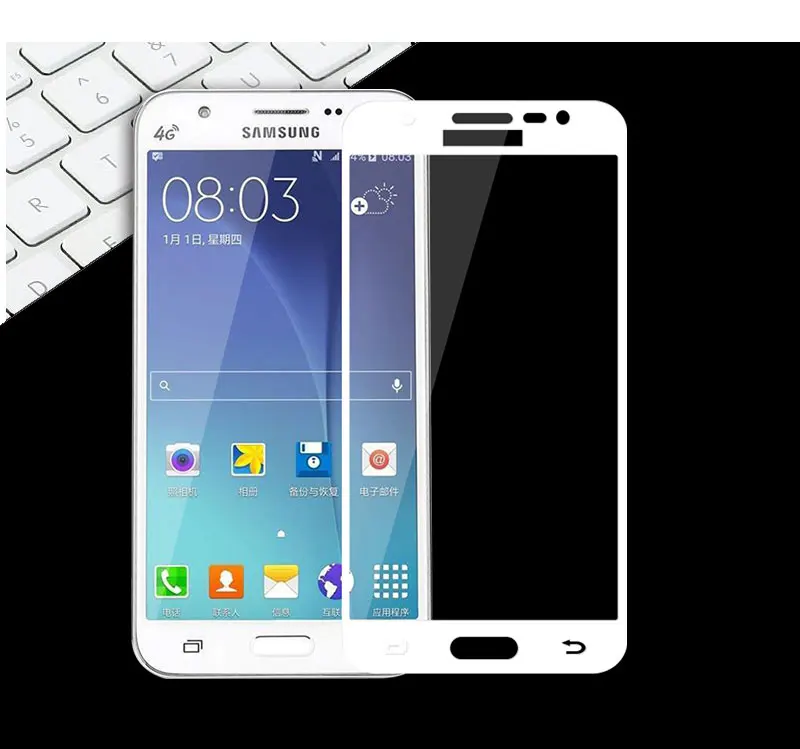 Закаленное стекло Защитная пленка для samsung J7 Neo J701F полное покрытие Flim Galaxy J7 Nxt/J7 SM-J701 Core защита экрана 5,5''