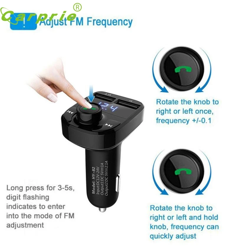 1 шт. Bluetooth автомобильный комплект MP3 плеер FM передатчик беспроводной радио адаптер USB зарядное устройство nr2 дропшиппинг