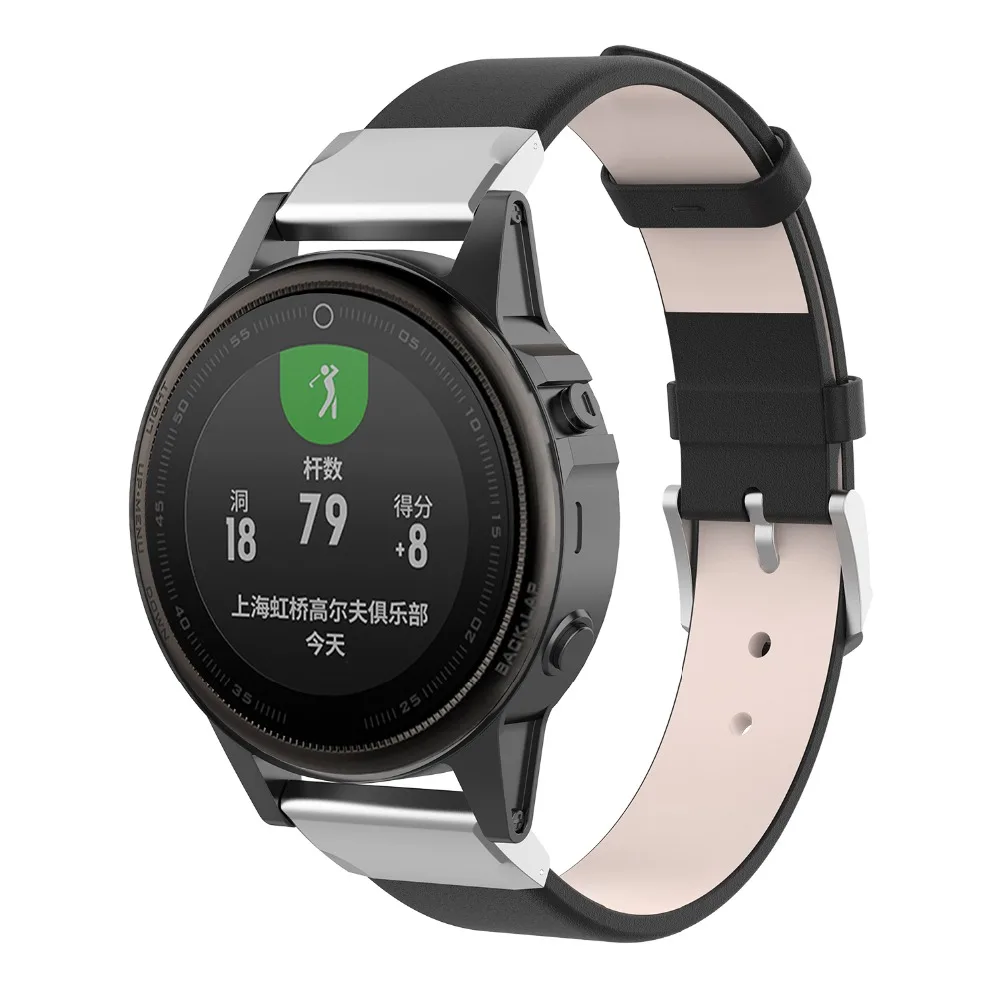 Ремешок для наручных браслетов Quick Fit 20 мм для Garmin Fenix 6s, сменный кожаный ремешок для наручных часов Garmin Fenix 5S, умный Браслет