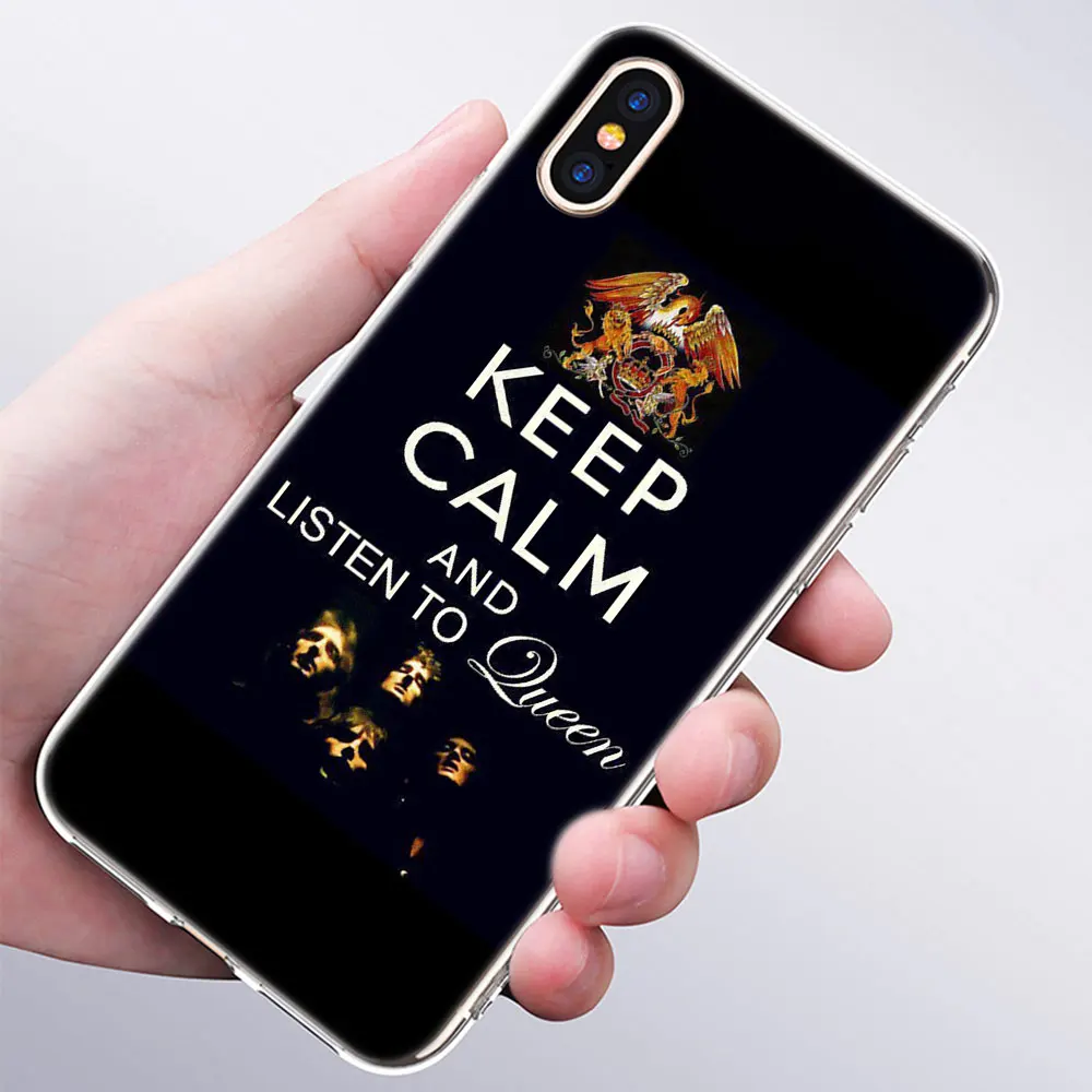 Модный силиконовый чехол-накладка queen band для Apple IPhone 11 Pro XS Max X XR 7 8 6 6s Plus 5s SE, мягкие чехлы из ТПУ
