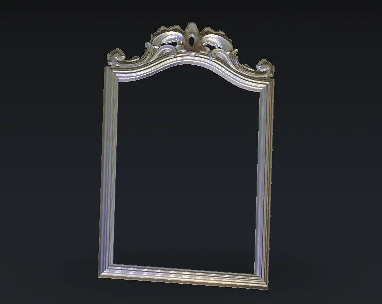 

digital file decor frame 3d model relief for cnc in STL file format F145