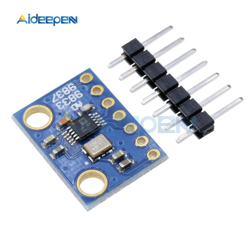 DC 2,3 V-5,5 V AD9833 программируемые микропроцессоры последовательный интерфейс модуль Синусоидальная квадратная волна DDS генератор сигналов Модуль синий