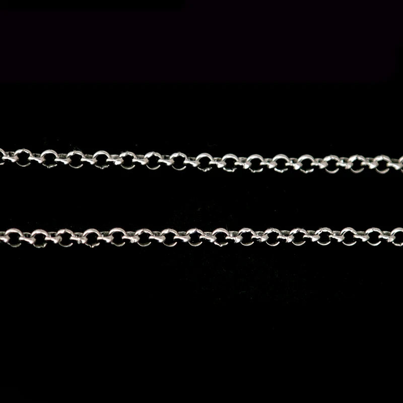 Длинное ожерелье из нержавеющей стали 2 5 мм цепи для жемчужной клетки медальоны и
