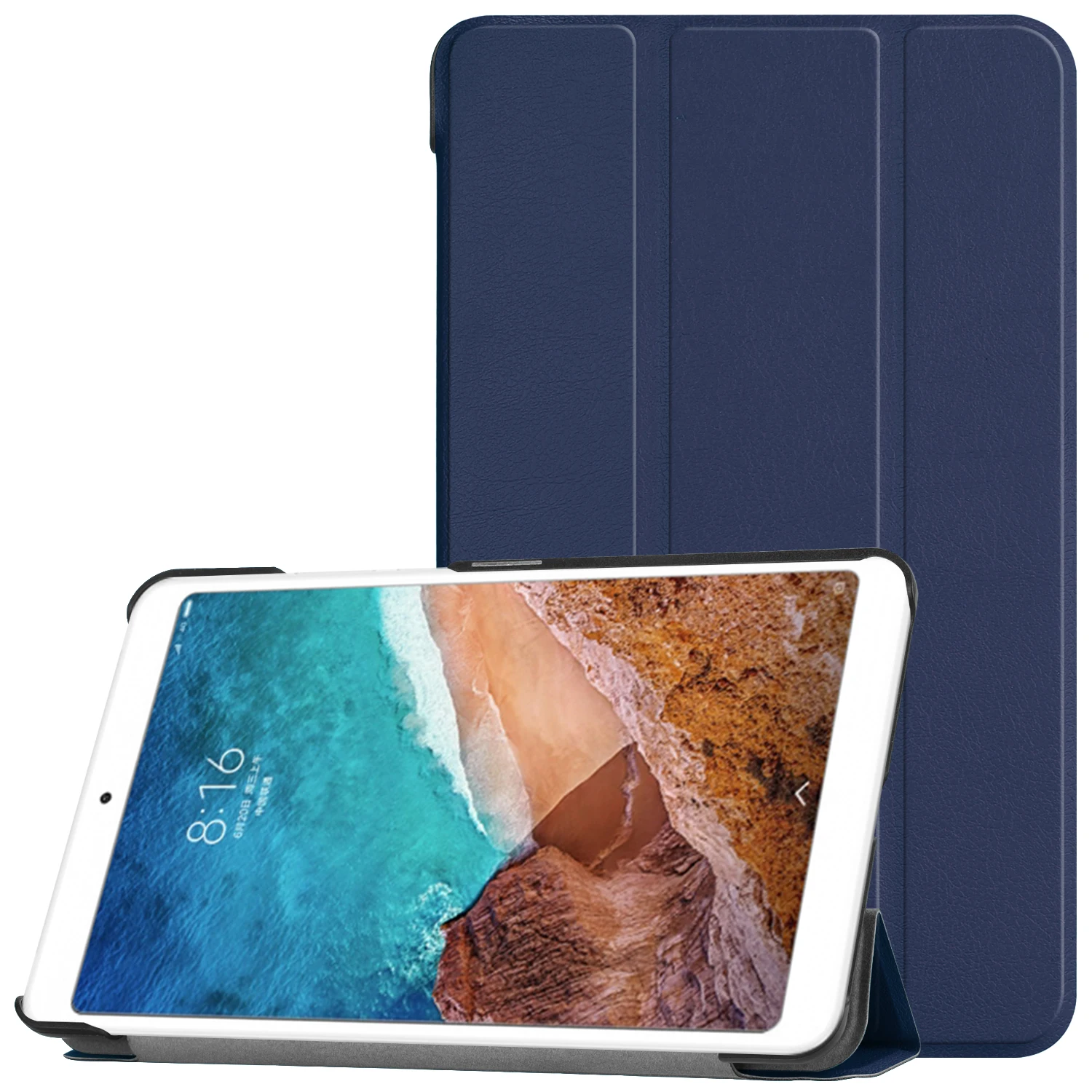 Тонкий из искусственной кожи чехол для Xiaomi mi pad4 mi pad 4 8. 0 дюймов планшет защитный чехол для mi Pad 4 8 подставка смарт-чехол+ подарки