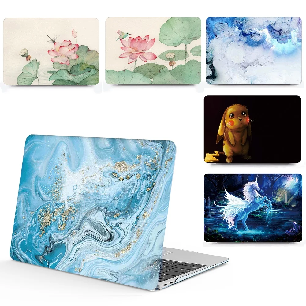 Новый мраморный чехол для ноутбука с клавиатурой Apple Macbook 11 12 13 15 дюймов Air Pro Retina