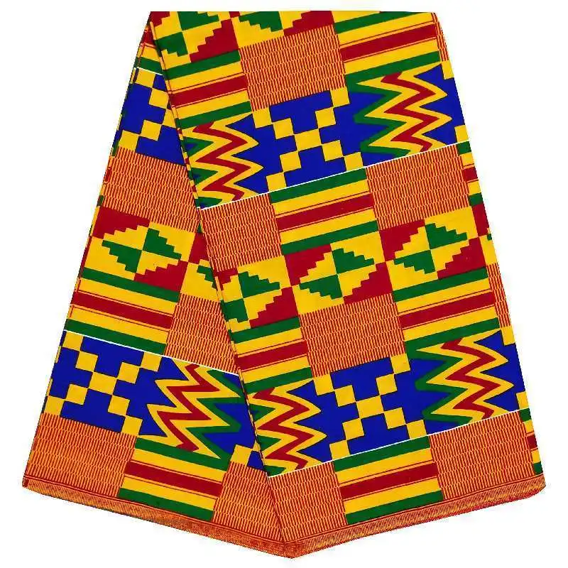 Горячая распродажа! Kente воск ткань настоящий мягкий 100% хлопок Африканский печать