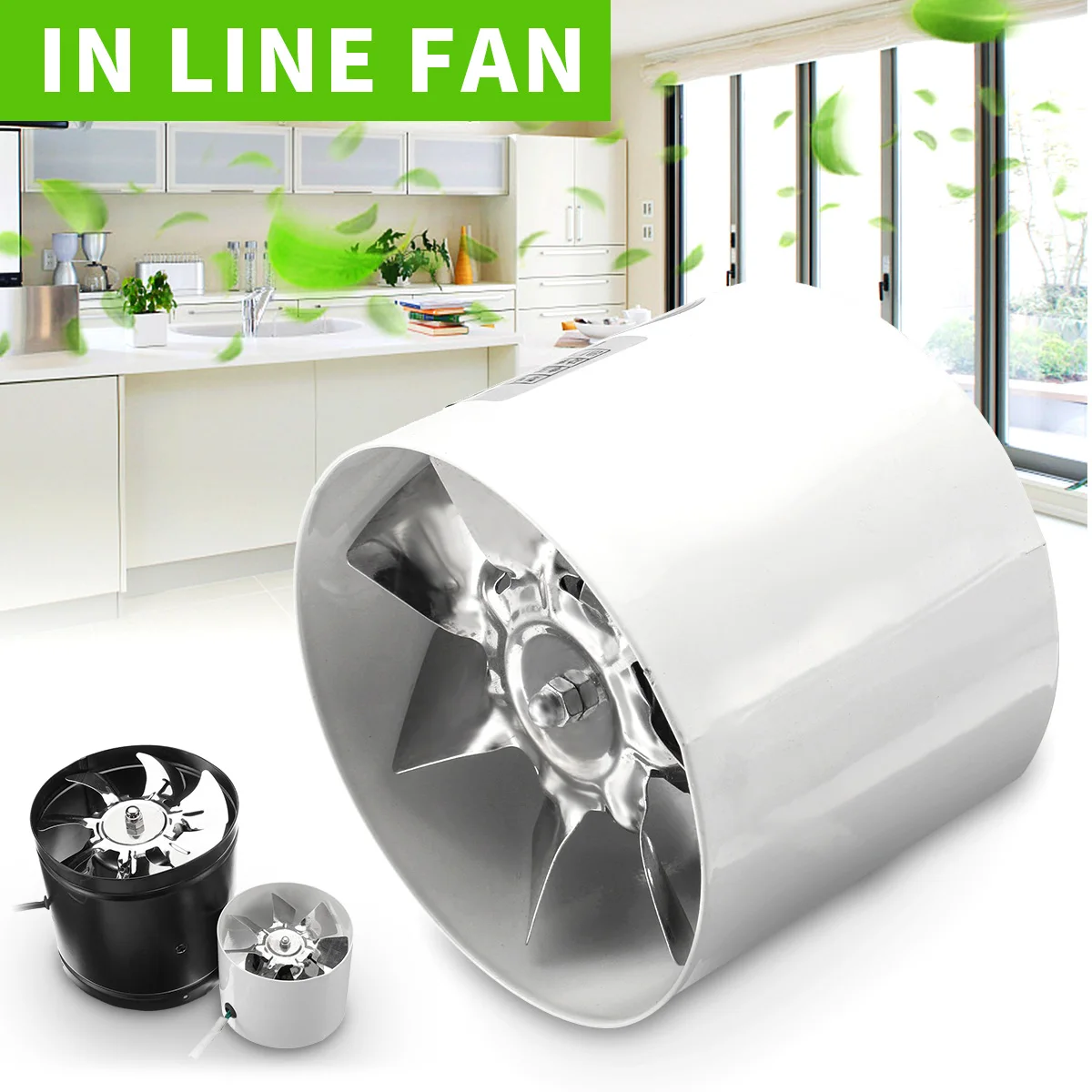 4/6 дюймов вентилятор стены потолок встроенного вентилятора трубы исчерпания Ductd