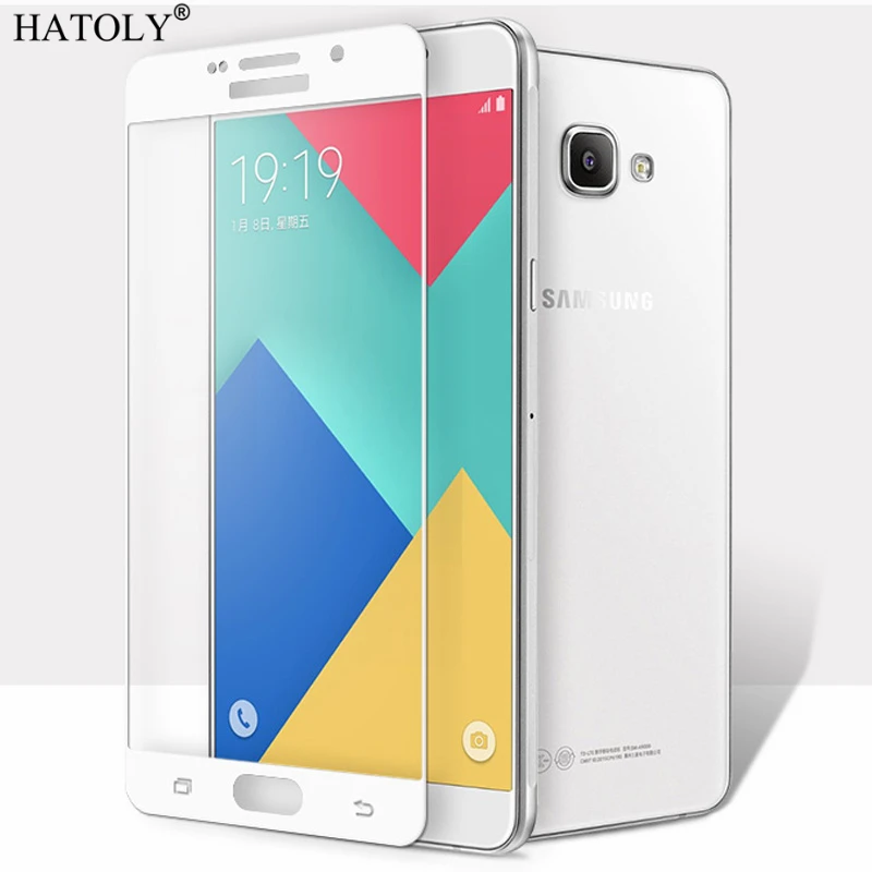 2 шт. закаленное стекло для Samsung Galaxy A9 2016 защита экрана A910 полное покрытие Pro 3D