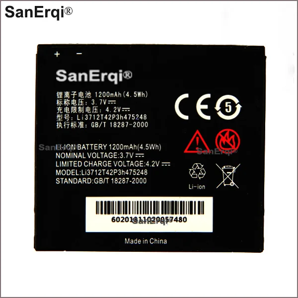 Для ZTE Li3712T42P3h475248 Phone 1200mAh аккумулятор для P736 P736E V880T Atlas OZTA1211 | Мобильные телефоны и