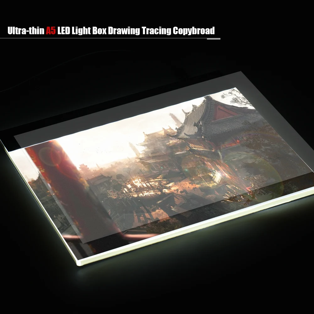 Портативный планшет для рисования со светодиодный светильник кой A5 графический