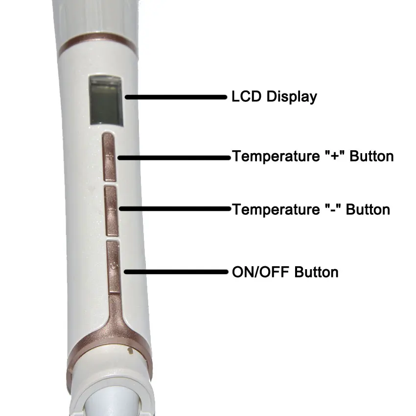 Queenme керамический ЖК дисплей электрический щипцы для завивки волос