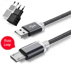 Удлиненный телефонный кабель Micro USB 9 мм для Oukitel K3 C8 K10000 Leagoo Kiicaa Umidigi Doogee Blackview, зарядный кабель Micro USB