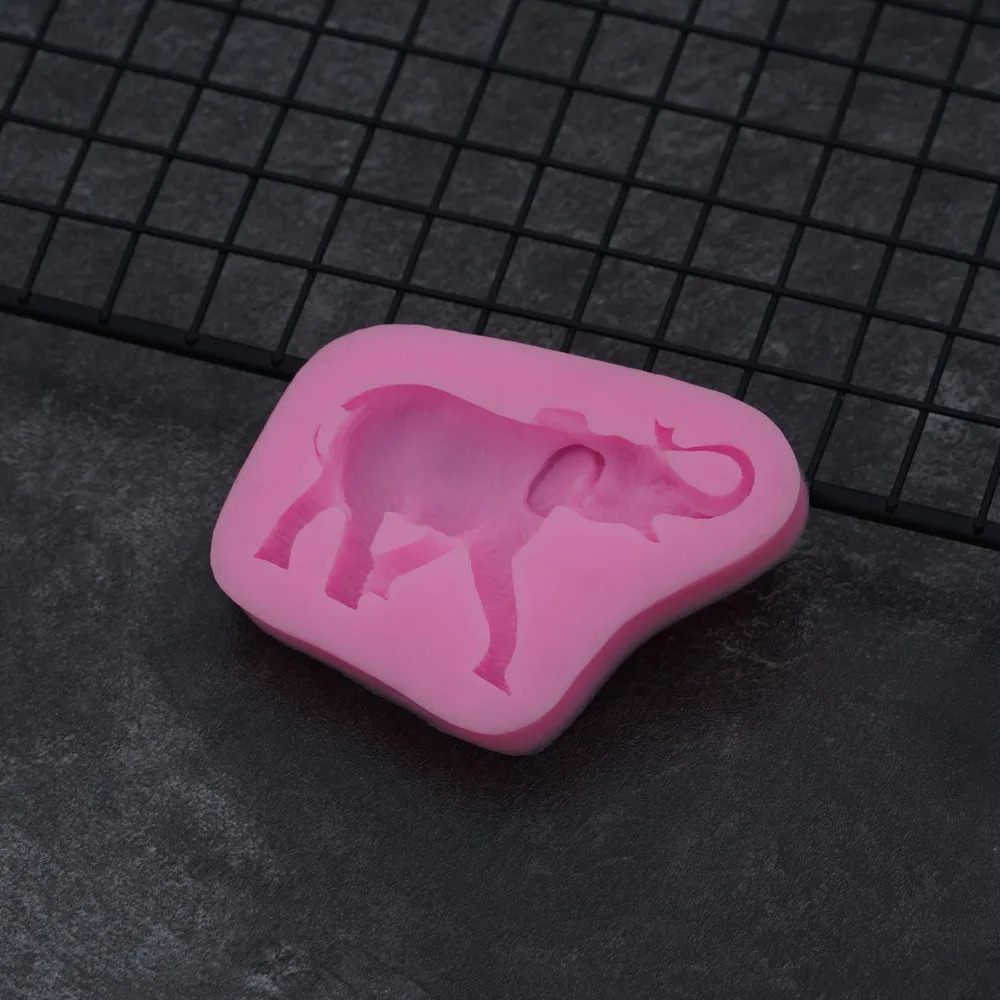 Мультяшные 3D Животные Слон силиконовая форма для поделок искусственное