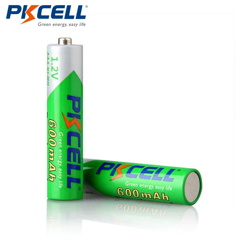 

12pcs/lot PKCELL NIMH Rechargeable AAA Pre-charged 1.2V 600mAh Ni-MH Low Self-discharged Batteries 1200Cycles