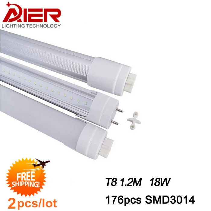 Светодиодная трубка t8 1200 мм 18 Вт 96 шт. SMD2835 2 шт./лот бесплатная доставка|led tube t8|led