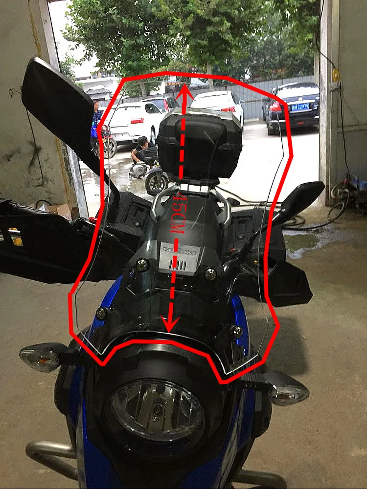 Лобовое стекло для переднего мотоцикла suzuki DL250 45 см|Козырьки от ветра и ветр.