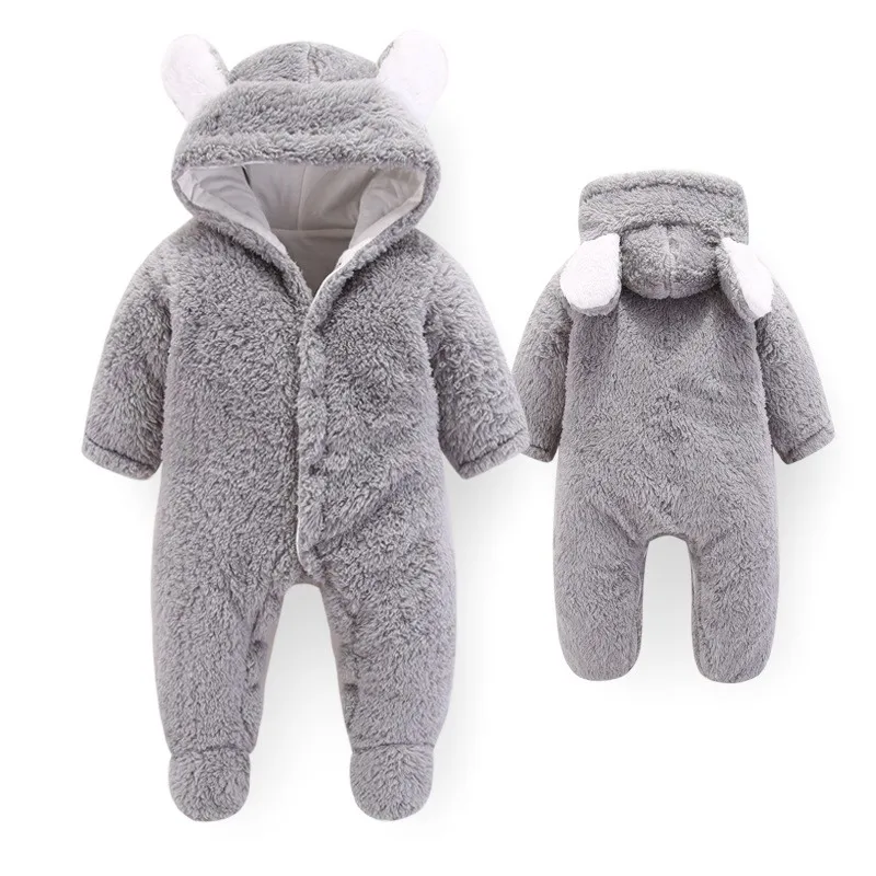 CROAL CHERIE Kawaii/Детский комбинезон с ушками медведя зимний костюм одежда для