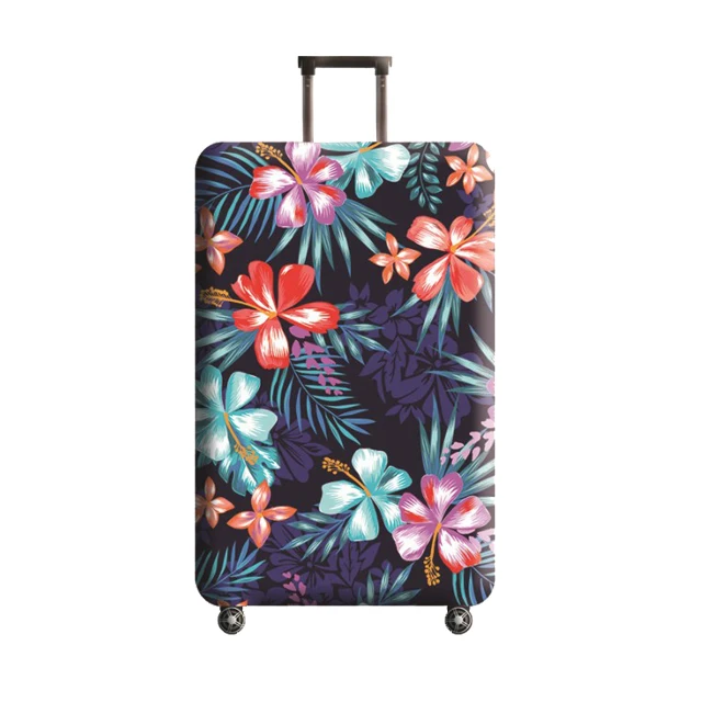 Leaves-Luggage cover Дизайн «масляная живопись» чехол для костюма Эластичный Защитный чехол на чемодан Крышка Аксессуары для путешествий 18-32 дюймов дорожная тележка костюм чехол Чехол - Цвет: Leaves-Luggage cover