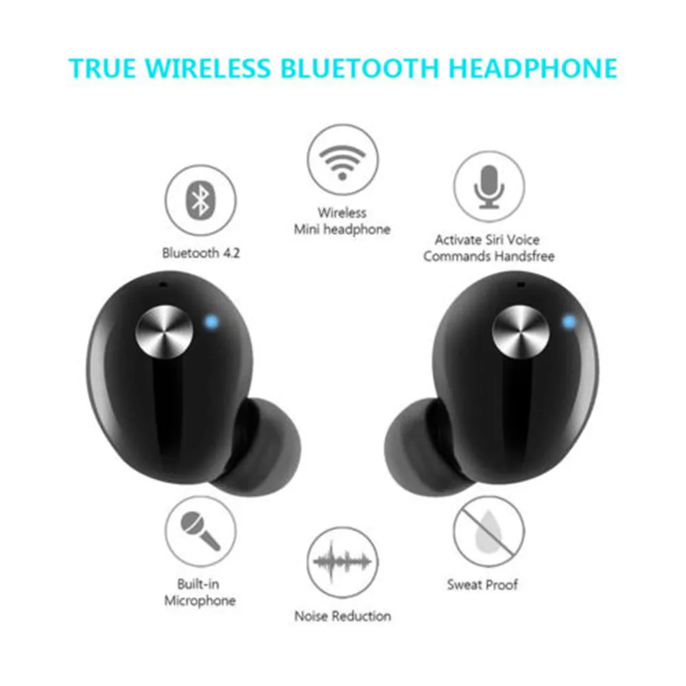 TWS bluetooth гарнитура IP010 беспроводные 3D стерео наушники двойные спортивные с