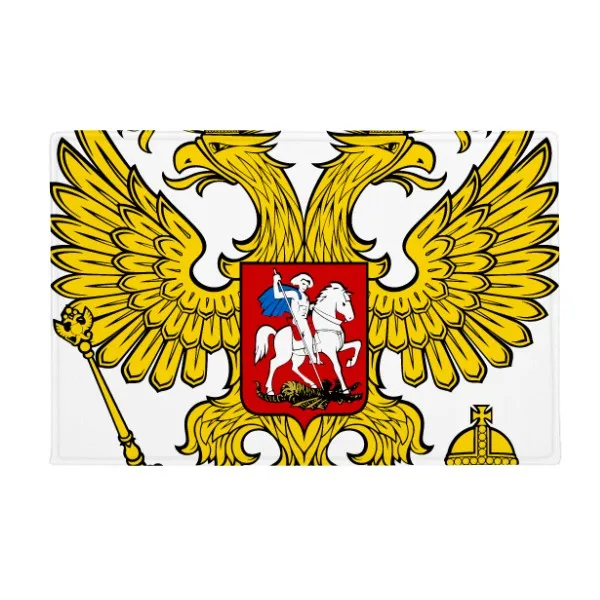 Двуглавый орел Россия символ Противоскользящий коврик ковер ванная комната