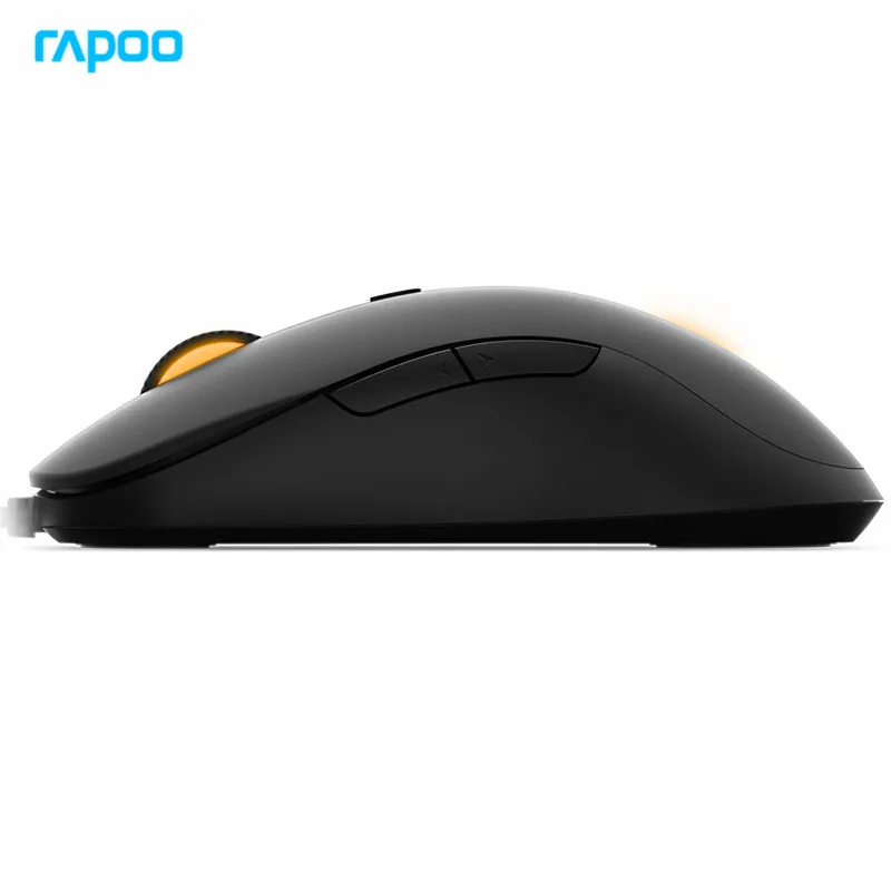 Новая программируемая игровая мышь Rapoo V16 2000 dpi, 6 кнопок, с подсветкой, USB, Проводная оптическая мышь для геймера, для ПК, компьютера, ноутбука