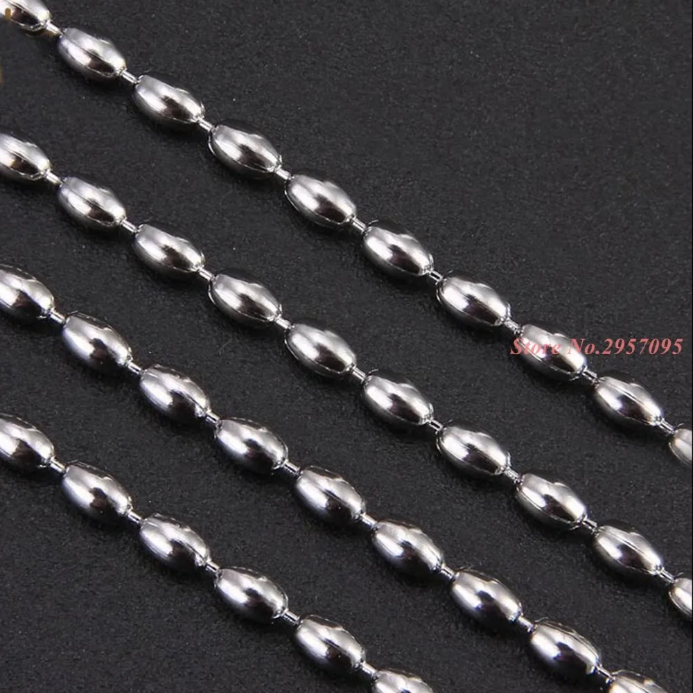 

Width 1.5mm/2mm/2.4mm/3.2mm Stainless Steel Chain Necklace High Quality Charm Pendant Necklace Match Ball Chain Necklace