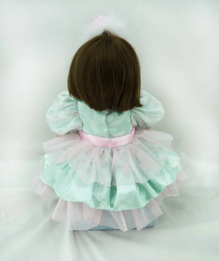 Кукла реборн Реалистичная для девочек мягкая виниловая силиконовая кукла