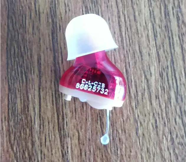 Red for right ear АСТ цифровой невидимый слуховой аппарат T25 мини слуховой аппарат в ухе Усиление звука для пожилых людей глухих усилитель звука личных - Цвет: Red for right ear