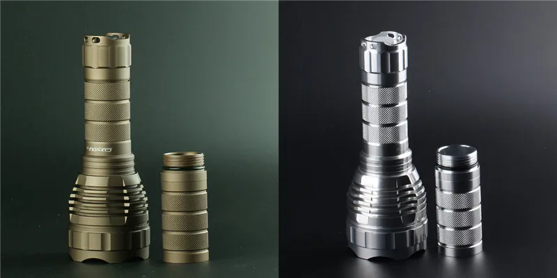 1 шт. песок серебро Цвет конвой L2 DIY 18650/26650 с автоматической фокусировкой AF корпус фонаря Хост без светодиодный и драйвер для осветительных приборов