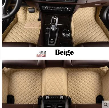 beige Пользовательские автомобильные коврики для Mercedes Benz S500 A180 A200 A260 B180 B200 C200 C300 E200 E260 E320 E400 G350d G500 могут быть использованы для грузовых автомобилей - Название цвета: beige