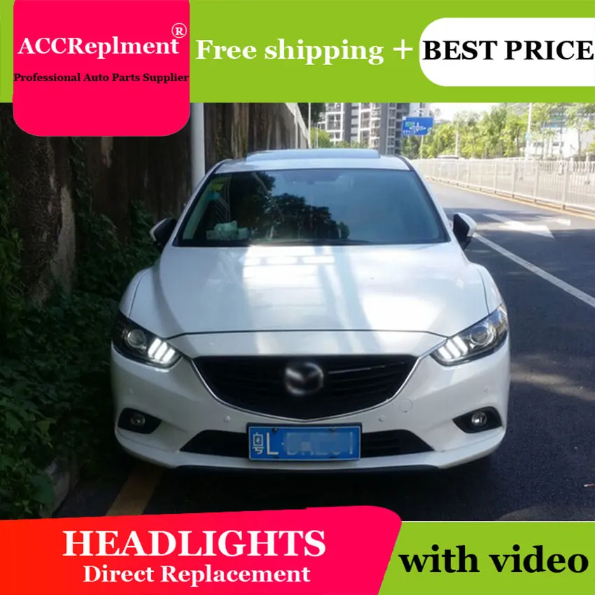 Авто. PRO для Mazda 6 фары на mazda Atenza 2014 15 светодиодный свет бар ксенонового Q5 би ксенон