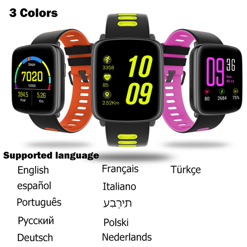 Aosman smart watch для женщин мужские спортивные шорты плавания Sportswatch GV68 IP68