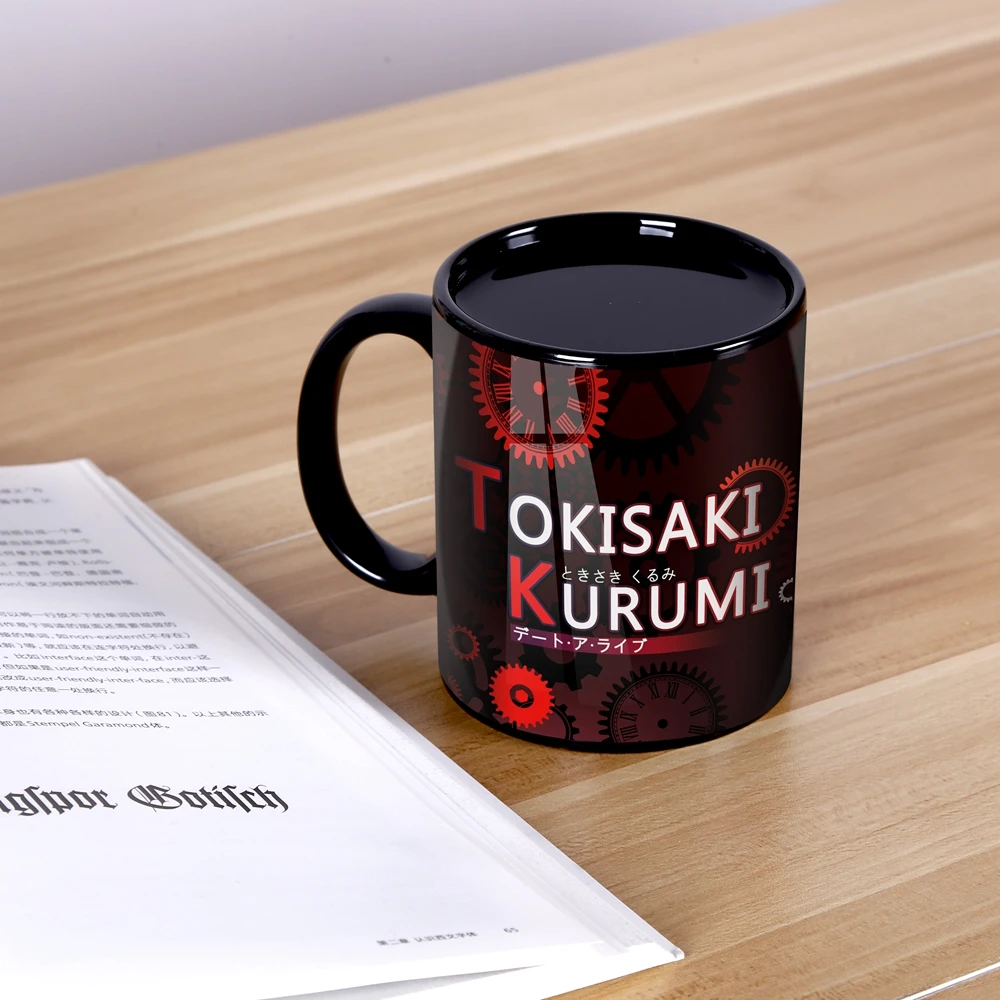Аниме JK DATE A LIVE Tokisaki Kurumi кошмар Косплей Кружка Изменение цвета ежедневный напиток марка чашка керамика чай молоко кофе подарок