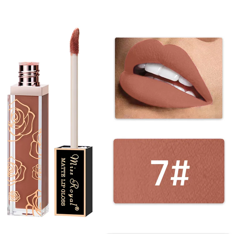 Матовый жидкий блеск для губ матовая матовый стойкая Косметика
